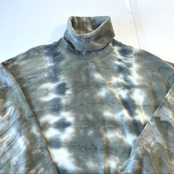 Young Fabulous & Broke Asymmetrical Zip Abstract Turtleneck Mini Sweater Dress S - Picture 5 of 12